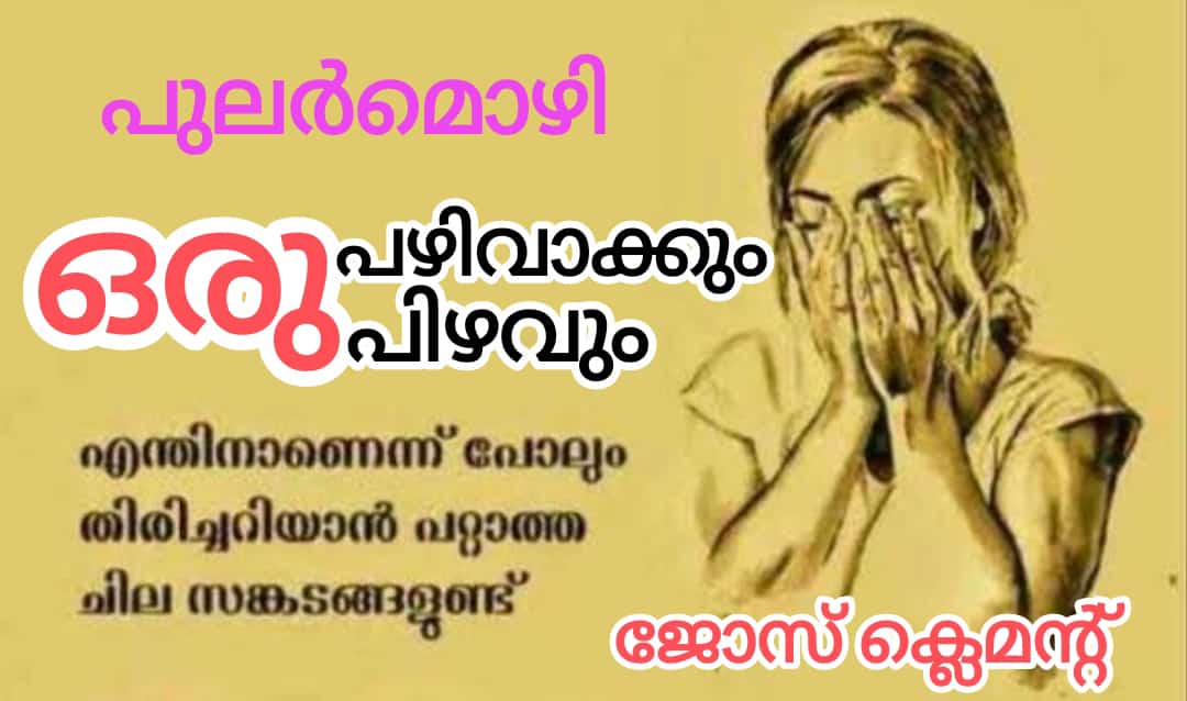 ഒരു പഴിവാക്കും ഒരു പിഴവും – (ജോസ് ക്ലെമന്റ്)