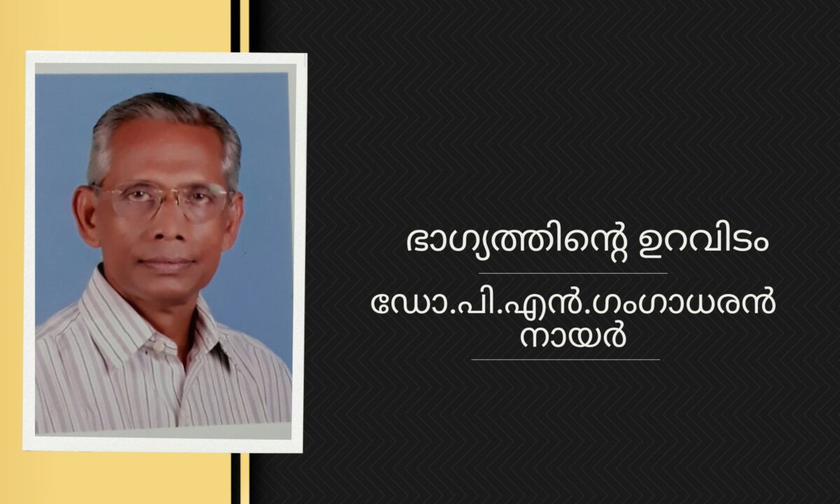 ഭാഗ്യത്തിന്റെ ഉറവിടം – ഡോ.പി.എൻ.ഗംഗാധരൻ നായർ